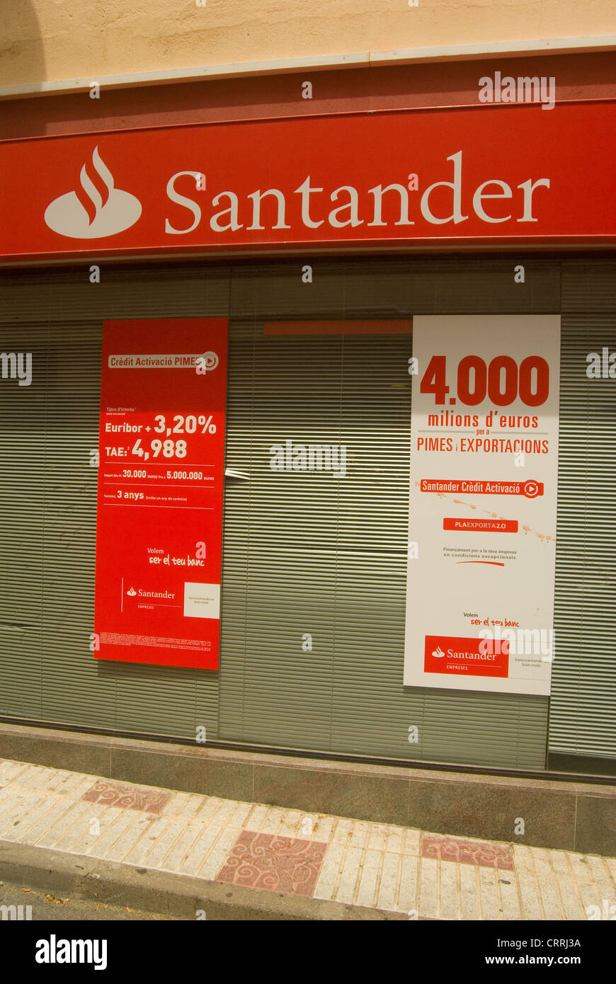 Spanish Banking Santander. Bank. Stock Photo