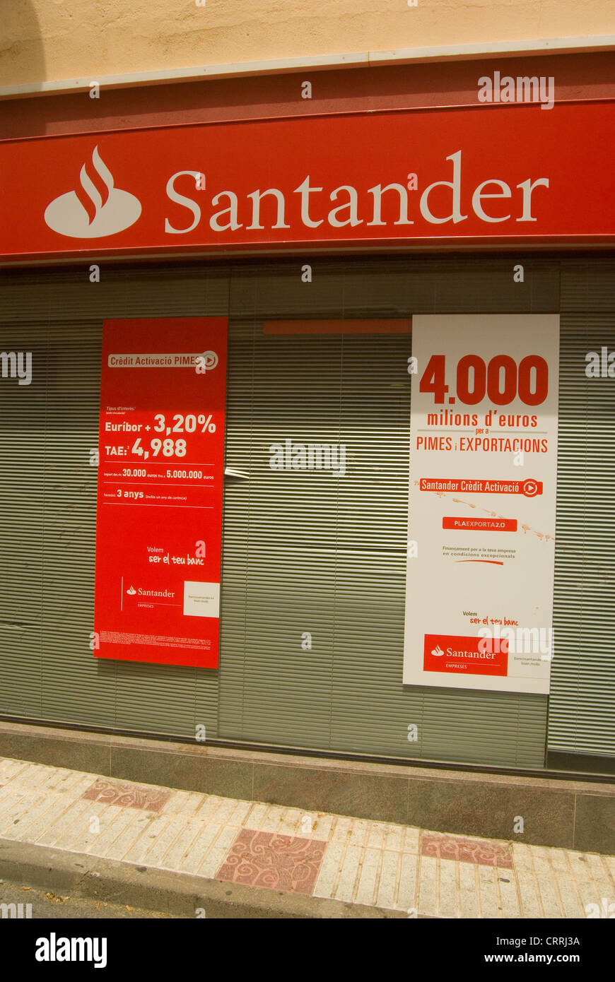 Spanish Banking Santander. Bank Stock Photo Alamy