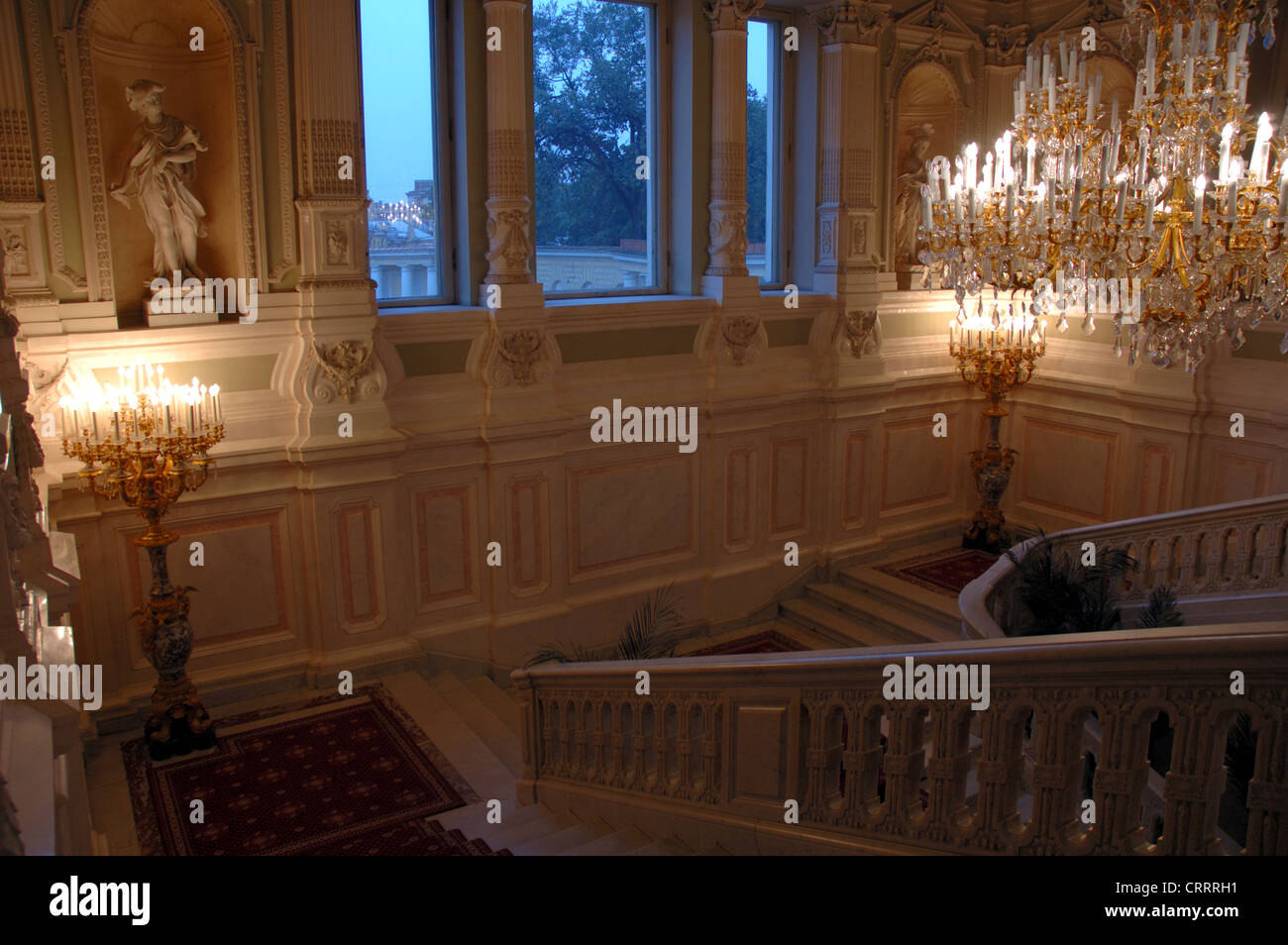 Grand Staircase, Yusupov Palace, St Petersburg, Russia Stock Photo