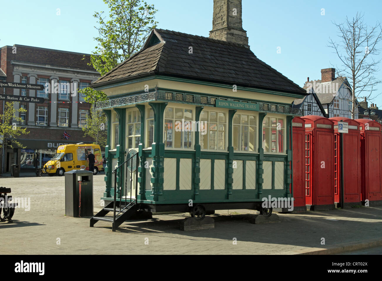 Cabmen's Shelter Market Square, Ripon, North Yorkshire, England. By