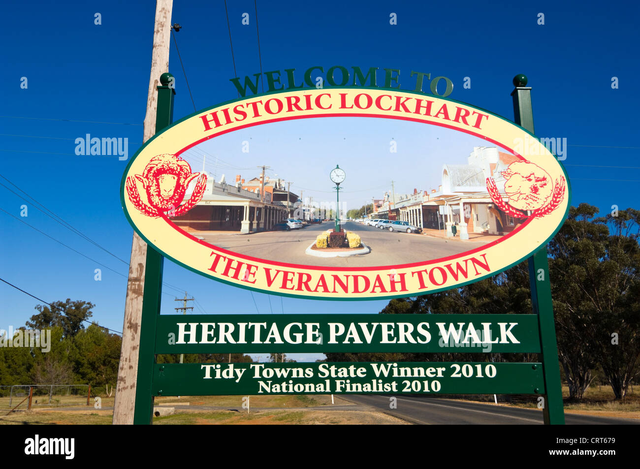 Lockhart, the Verandah Town, New South Wales, NSW, Australia Stock