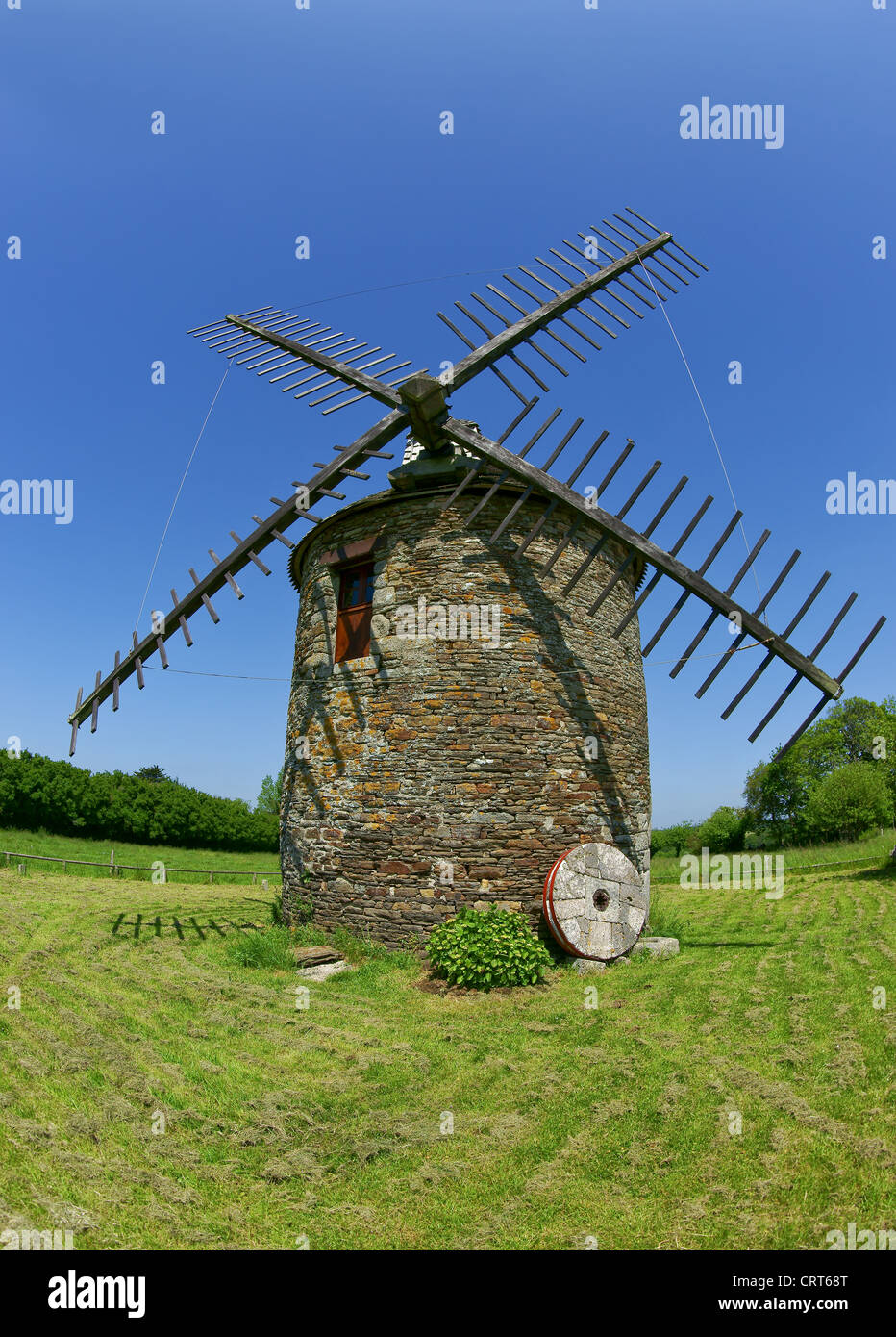 windmill and flour mill Stock Photo Alamy