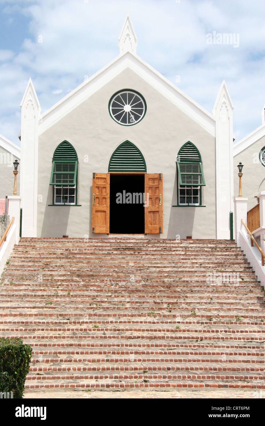 St Peters Anglican Church, St George's, Bermuda Stock Photo