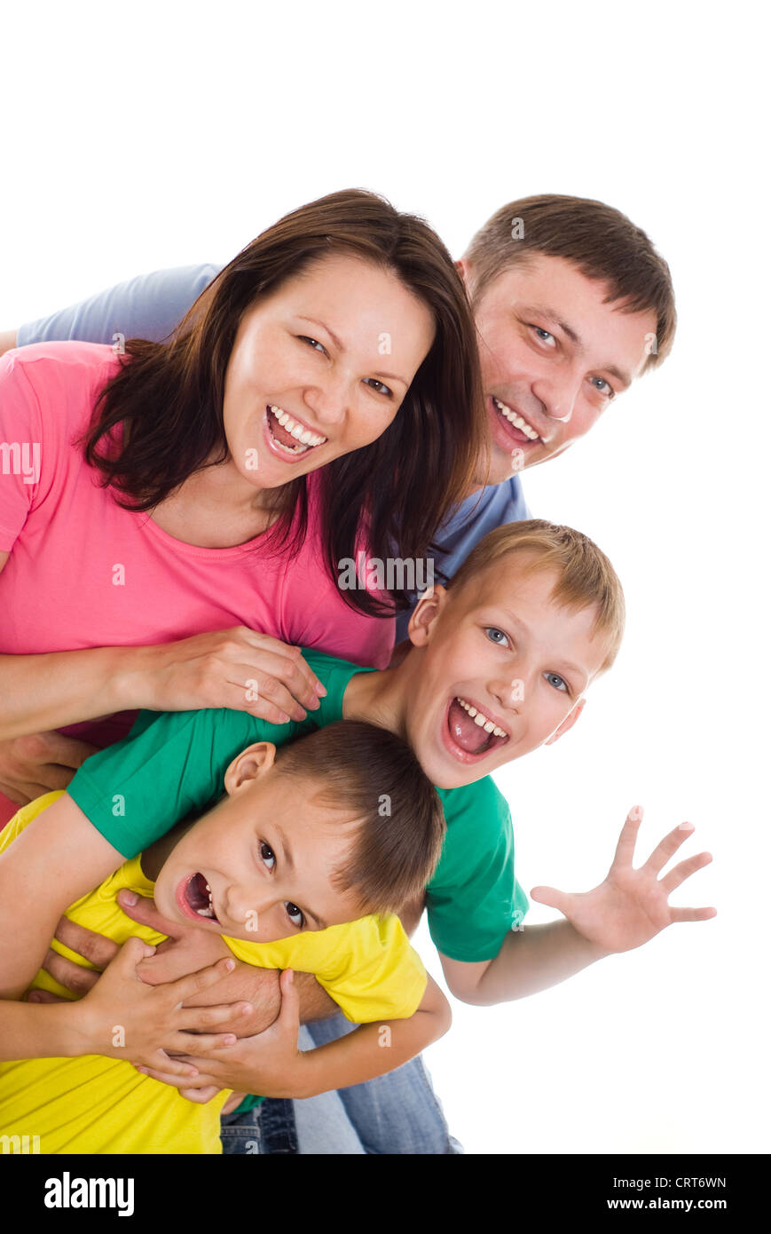 Concept father four children hi-res stock photography and images - Alamy