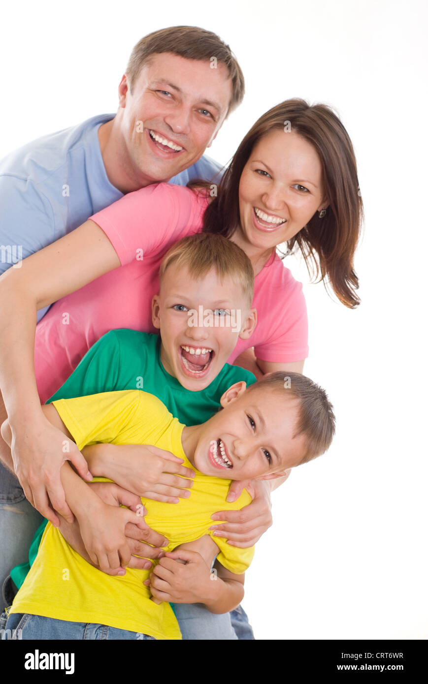 Довольные дети счастливые родители