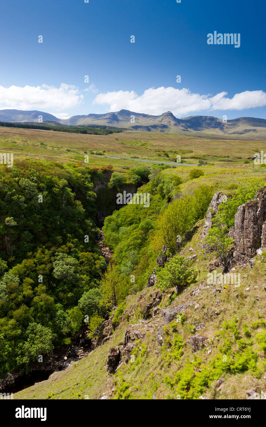 Inver Tote, The gorge formed by the river Lealt, Isle of Skye, Scotland, Europe Stock Photo