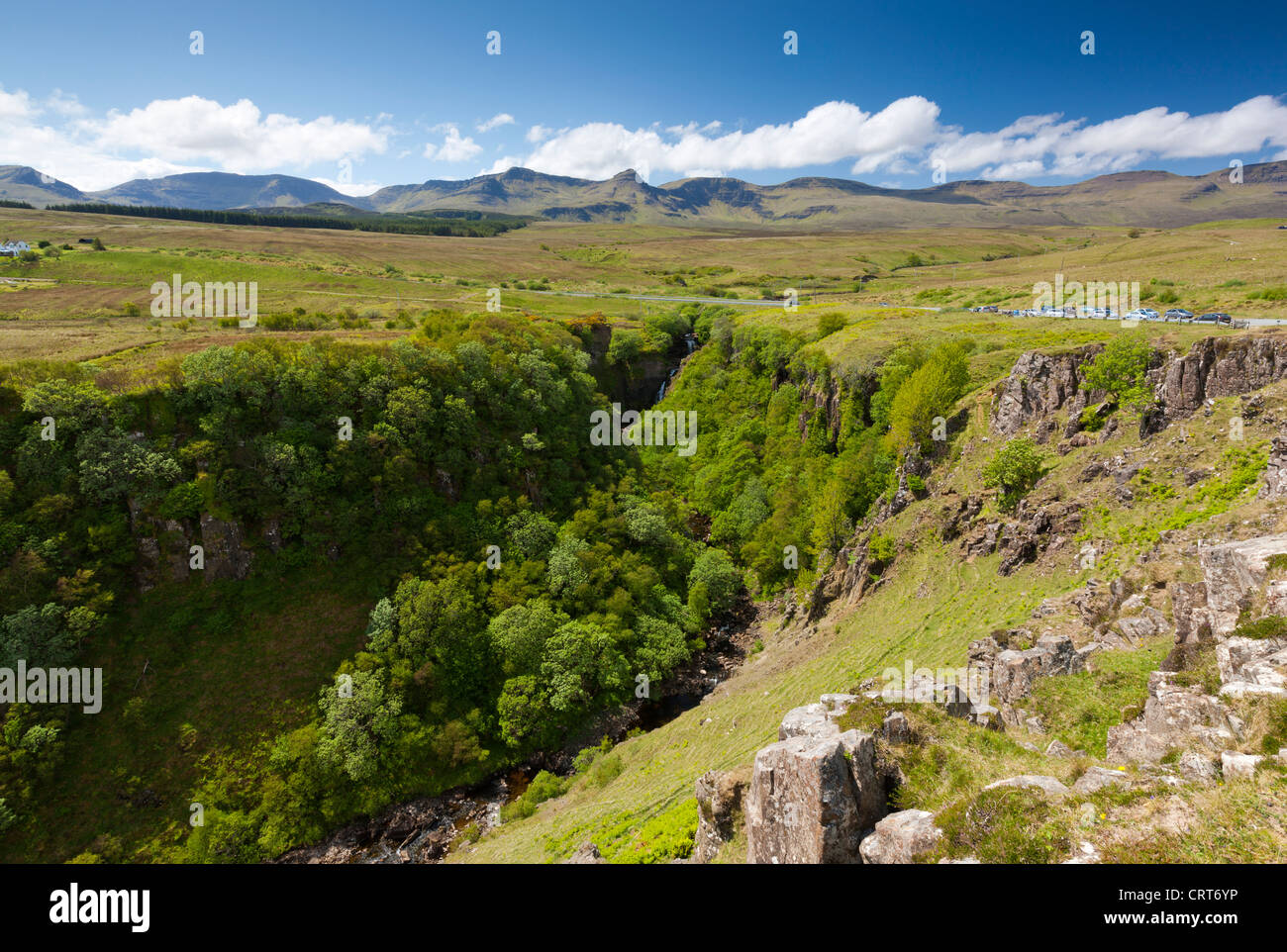 Inver Tote, The gorge formed by the river Lealt, Isle of Skye, Scotland, Europe Stock Photo