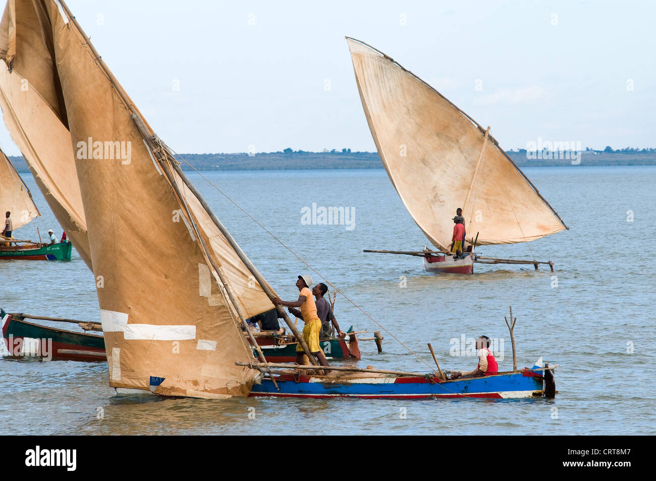 Dhows, Mahajanga, Madagascar Stock Photo