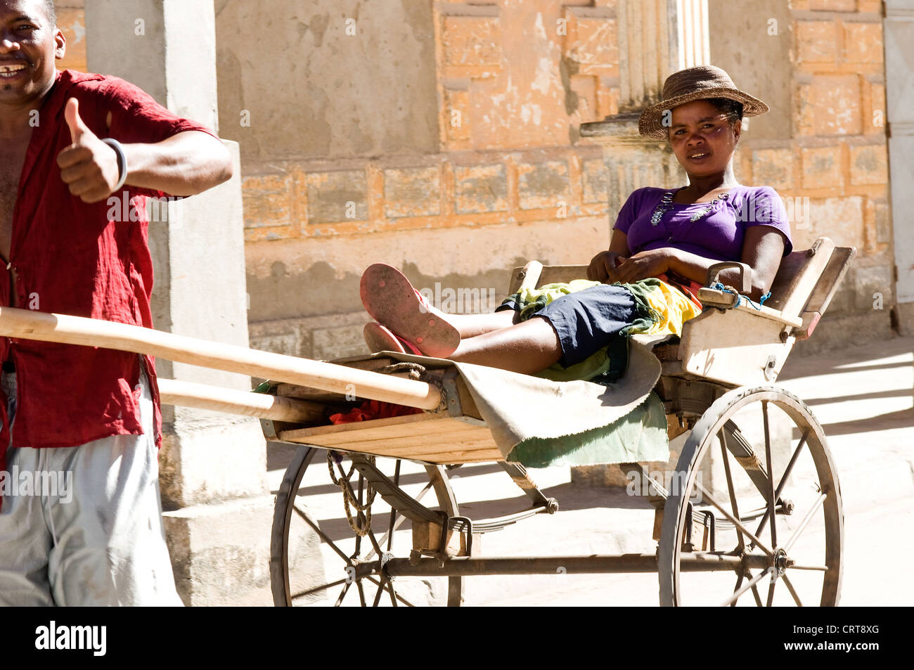 Pousse Posuse Pousse-pousse, Mahajanga, Madagascar Stock Photo - Alamy