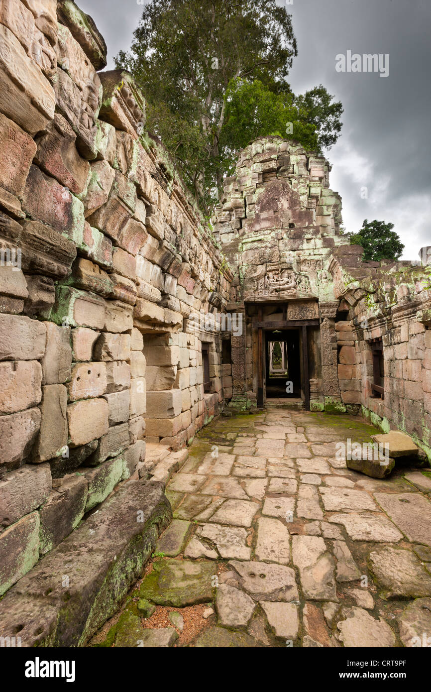 Preah Khan(Prah Khan), Sacred Sword, is a temple at Angkor, Cambodia Stock Photo