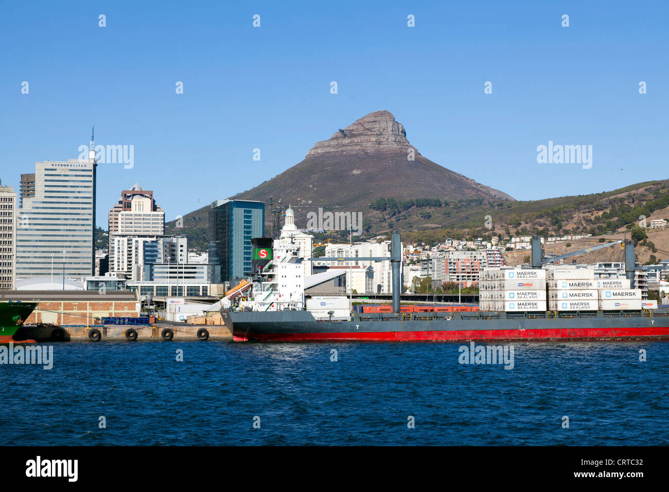 Cargo ship docked in Cape Town, South Africa Stock Photo Alamy