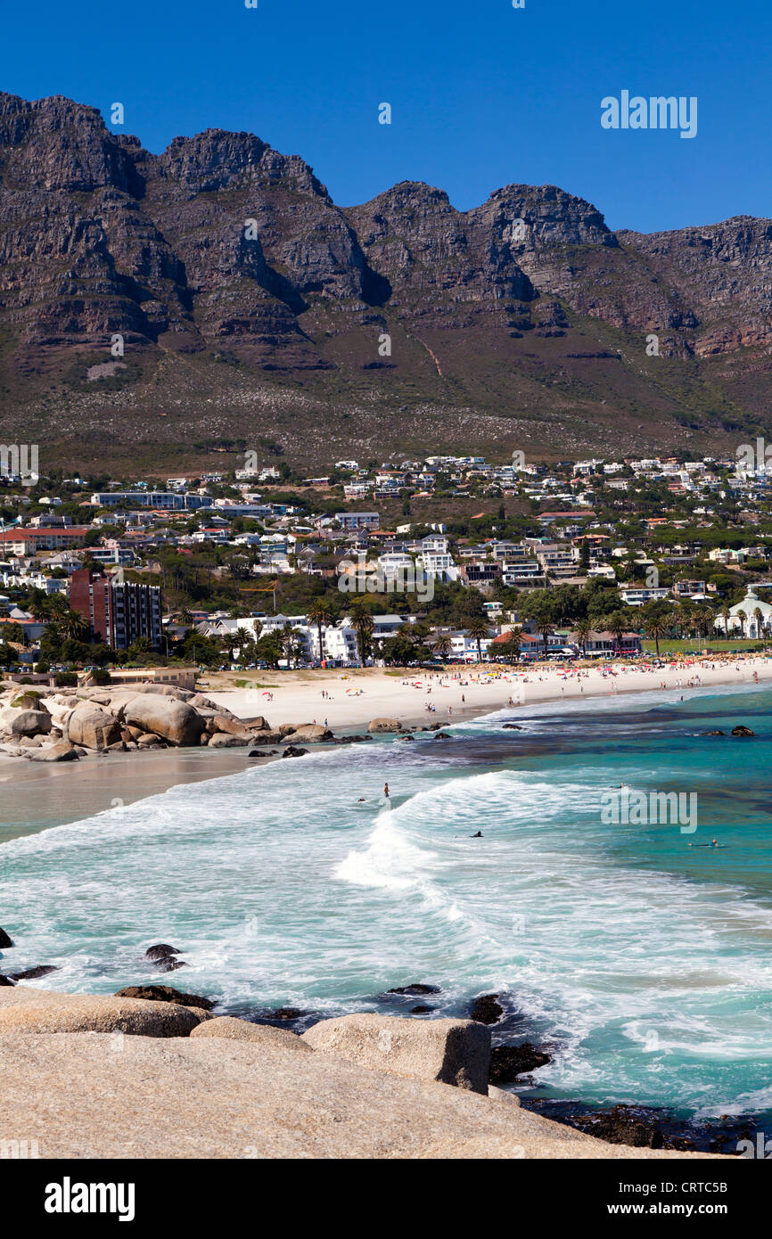 Clifton surfers rocks twelve apostles hi-res stock photography and ...