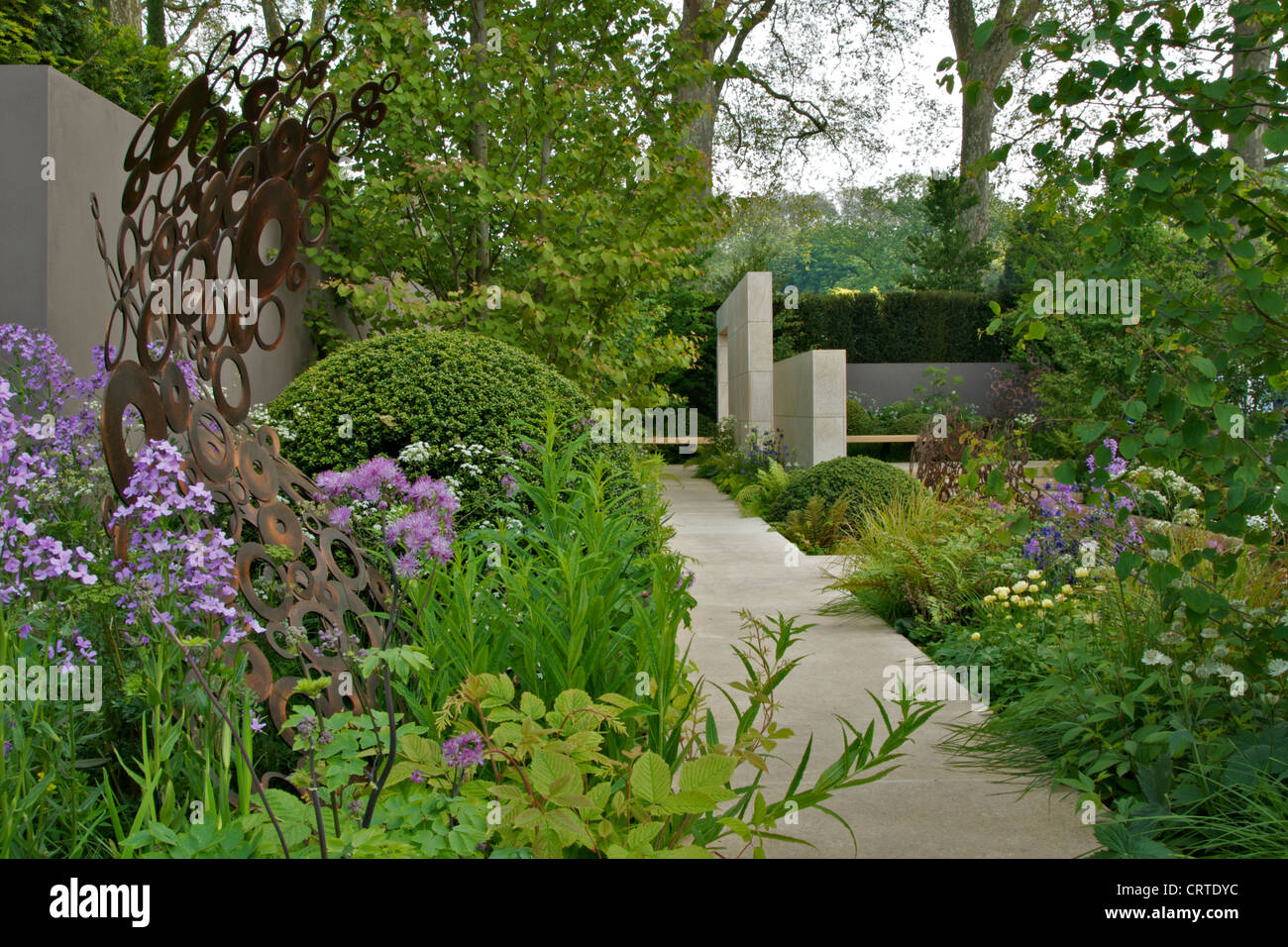 The M&G Garden at RHS Chelsea Flower Show 2012 designed by Andy Sturgeon and awarded a Gold Medal. Stock Photo