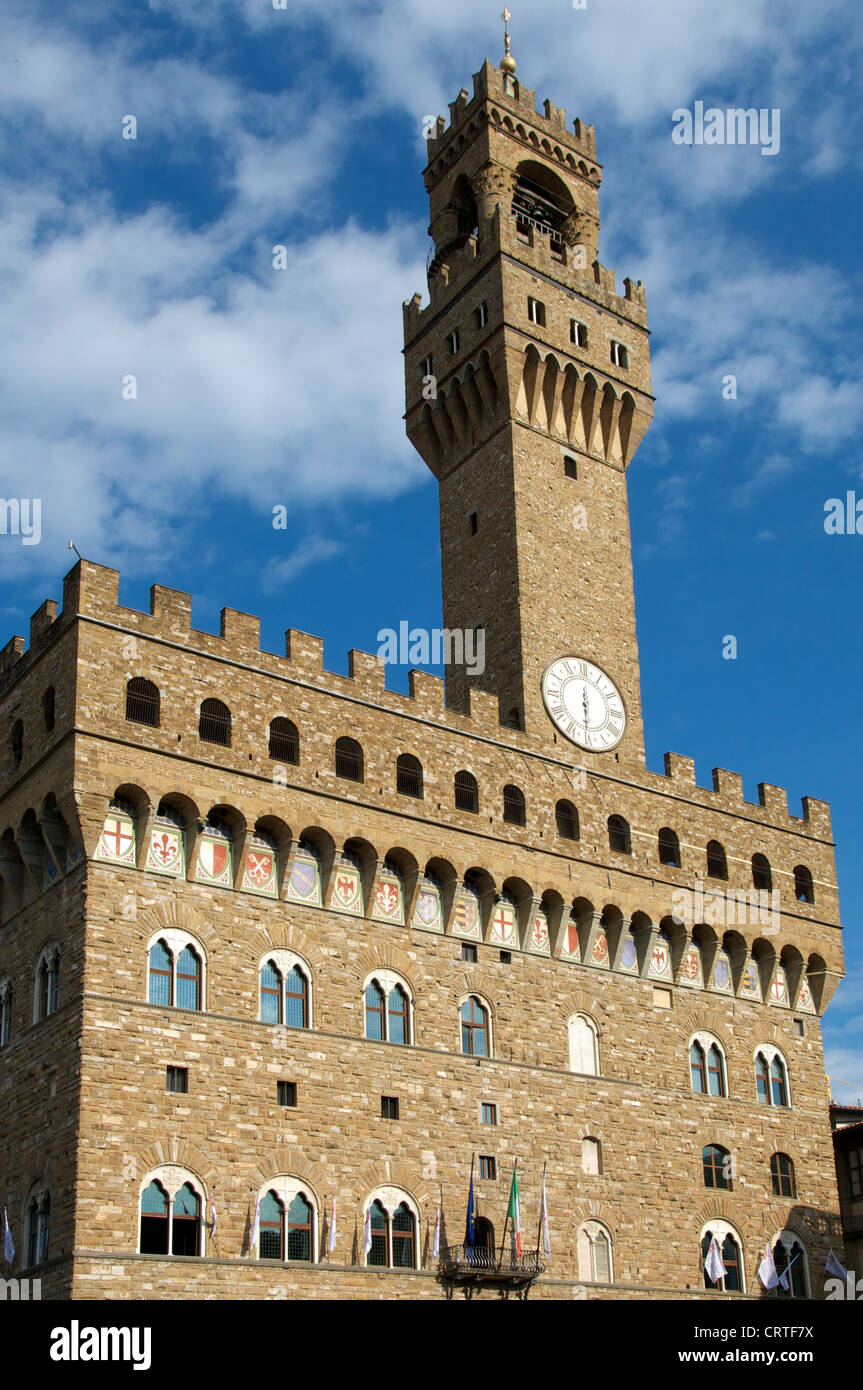 Palazzo Vecchio Piazza della Signoria Florence Italy Stock Photo