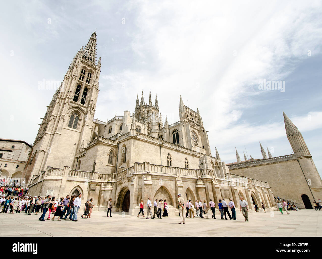 The Burgos Cathedral (Catedral de Burgos) Burgos North Spain Europe Stock Photo