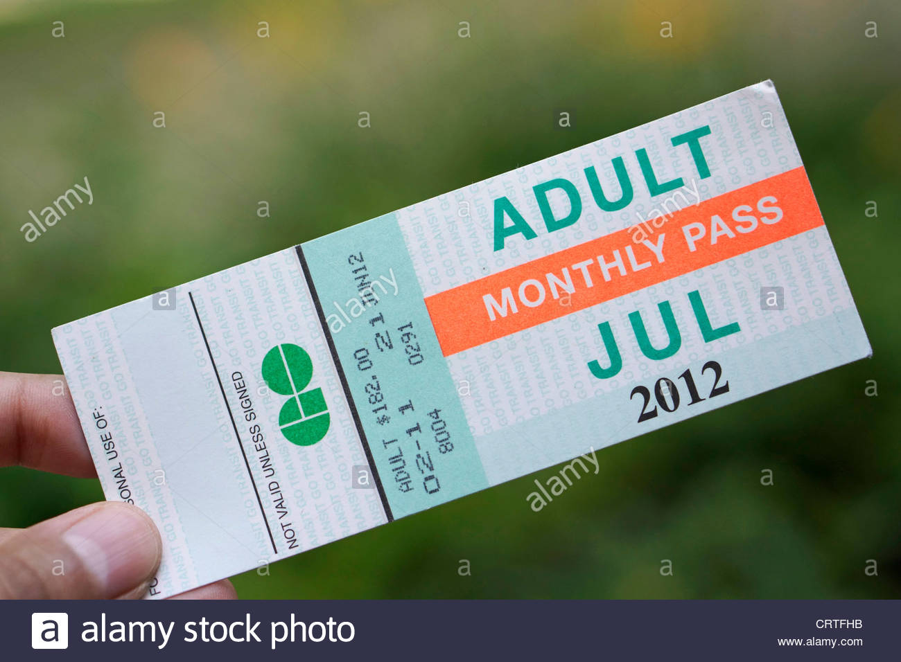Monthly Pass Stock Photos & Monthly Pass Stock Images Alamy