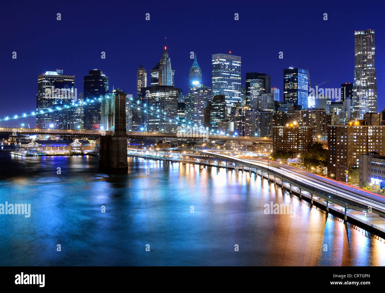 Skyline of downtown New York, New York, USA Stock Photo