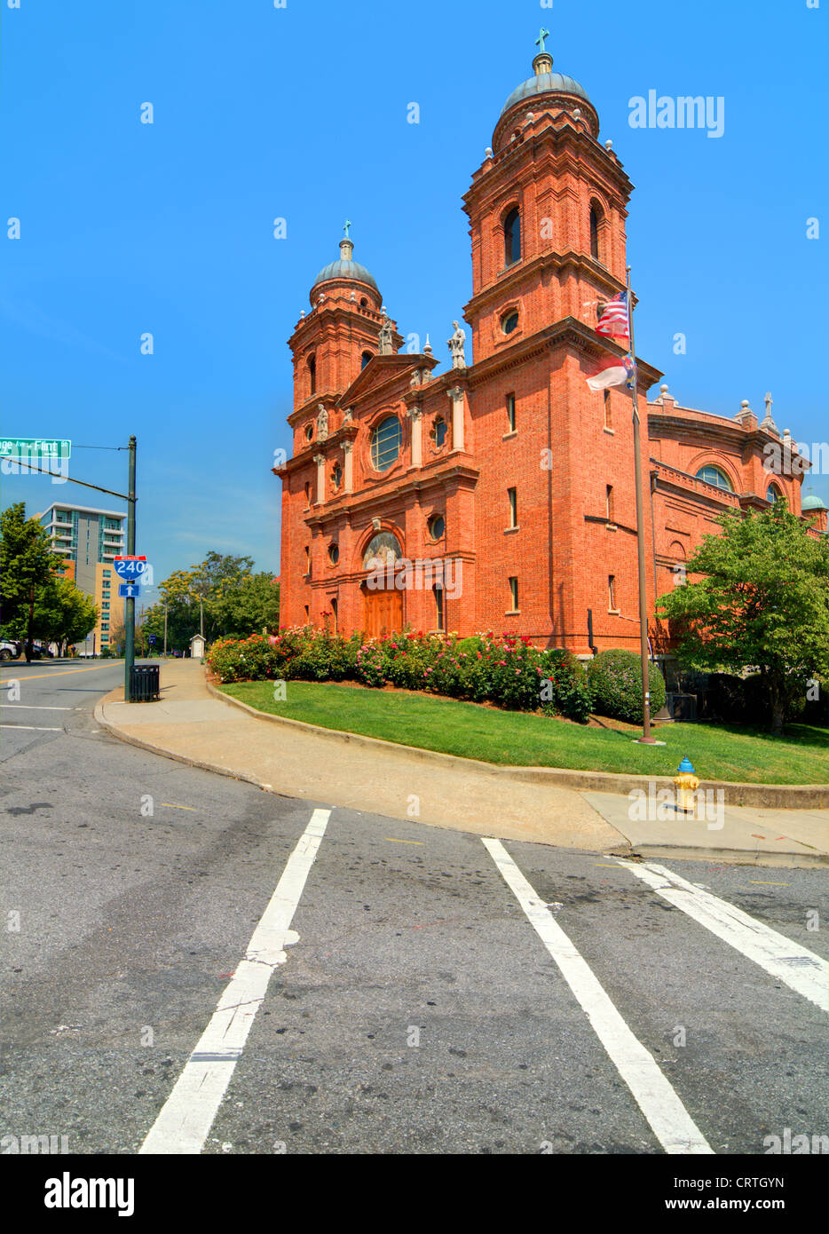 Basilica of St. Lawrence, Asheville, North Carolina, USA. Stock Photo