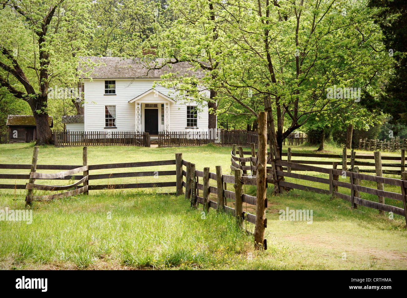 Duke Homestead historic site, Durham, NC, North Carolina. Stock Photo