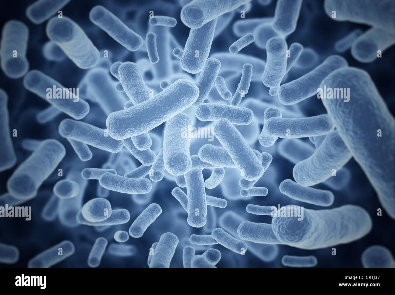 Large resolution image of virus bacteria cells Stock Photo