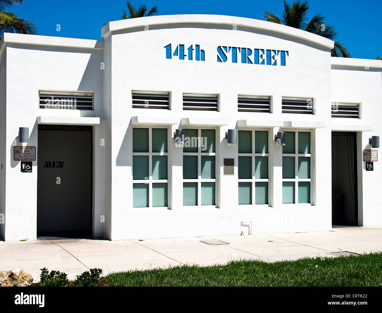 14th Street Public Restroom Stock Photo