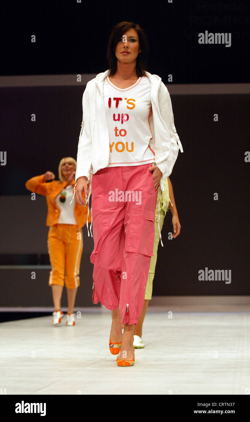Fashion show on the fashion footwear fair GDS in Dusseldorf Stock Photo