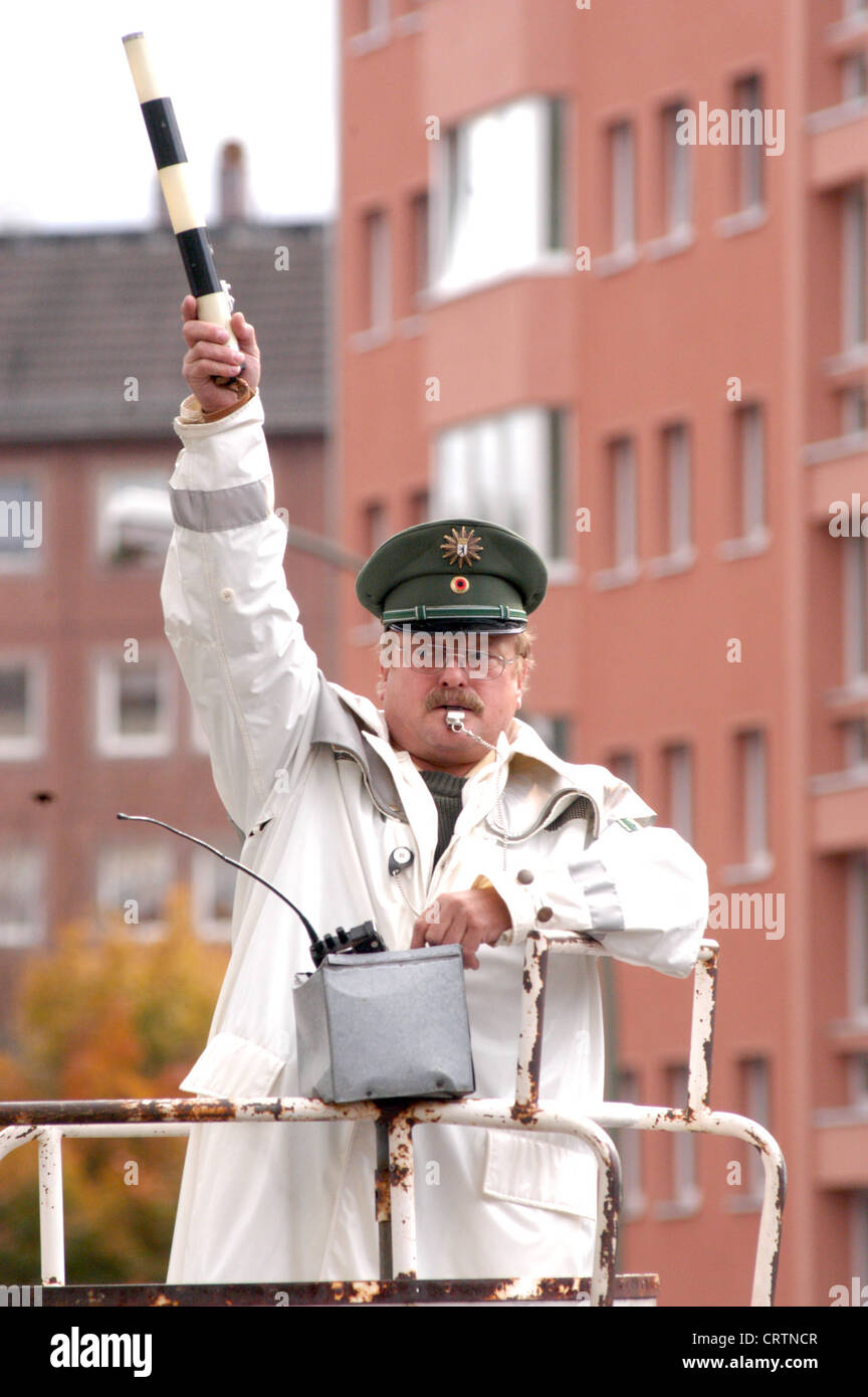 Berlin, traffic policeman controls traffic Stock Photo - Alamy