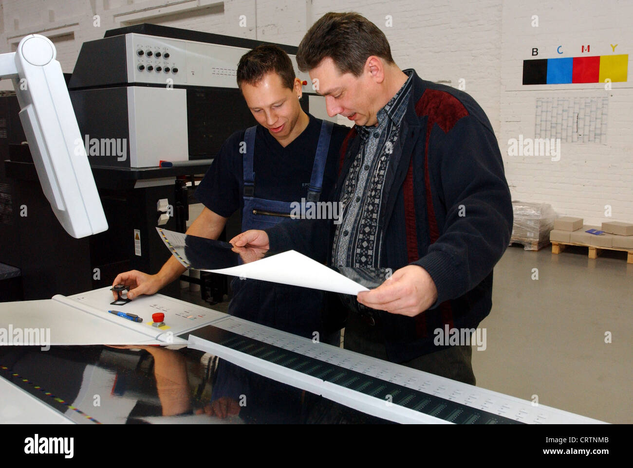 Modern offset printing plant in Berlin Stock Photo Alamy