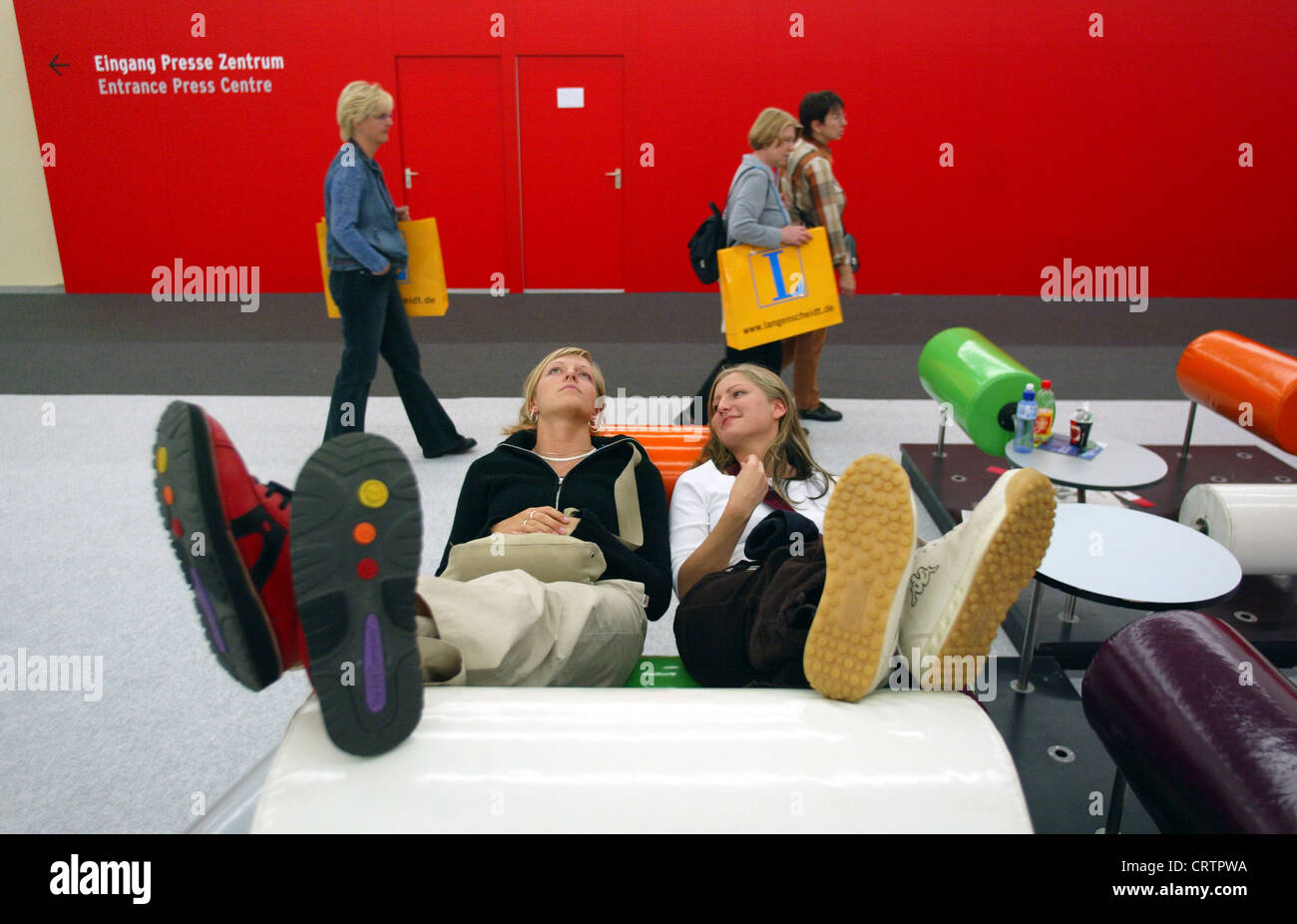 Quiet zone at the Frankfurt Book Fair Stock Photo - Alamy