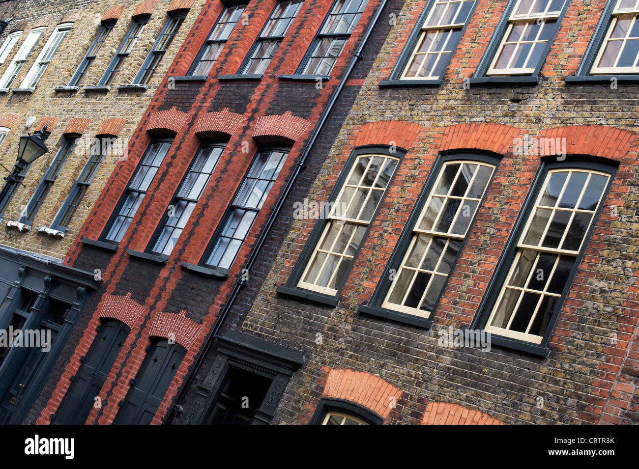 Fournier street, Victorian terraced houses. Spitalfields, Tower Hamlets