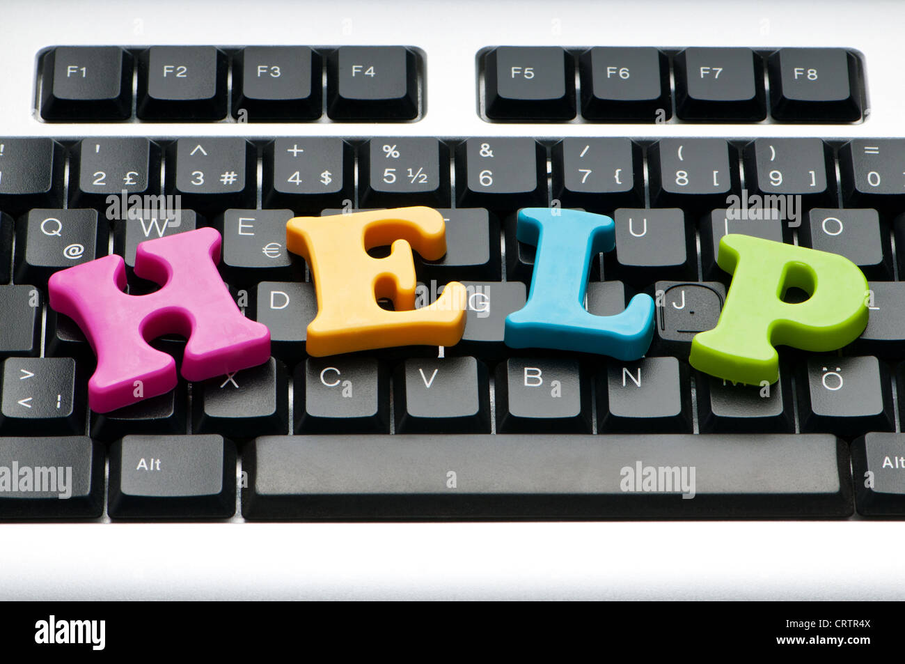 HELP concept with letters on keyboard Stock Photo - Alamy