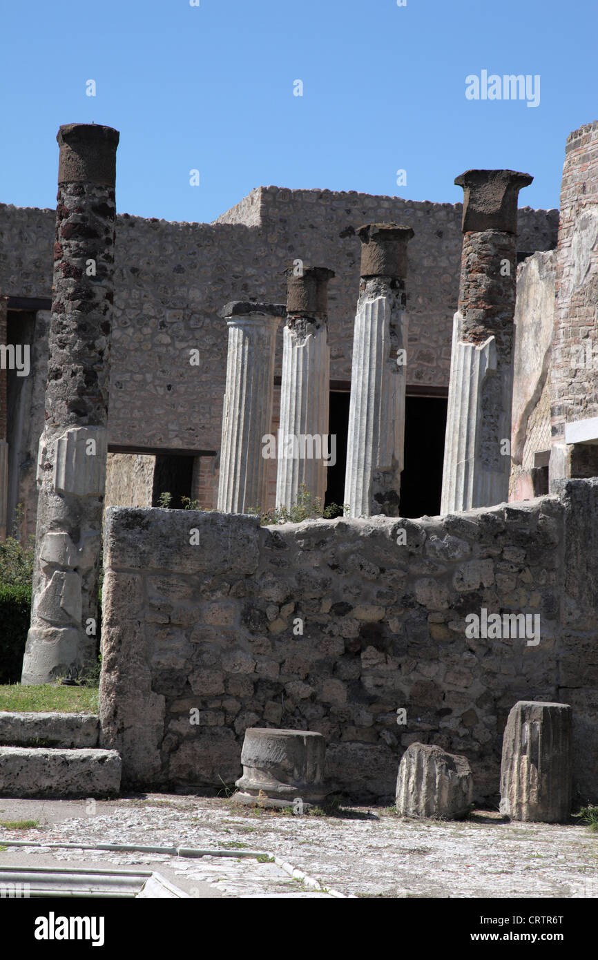 Roman villa, Pompeii, Italy Stock Photo