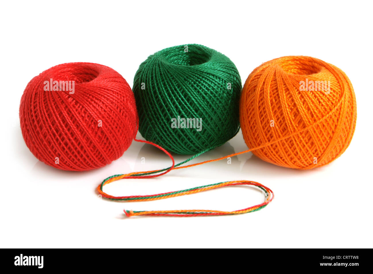 Green woolen threads hi-res stock photography and images - Alamy