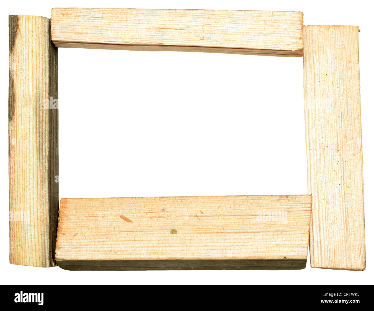Wooden frame on white hi-res stock photography and images - Alamy