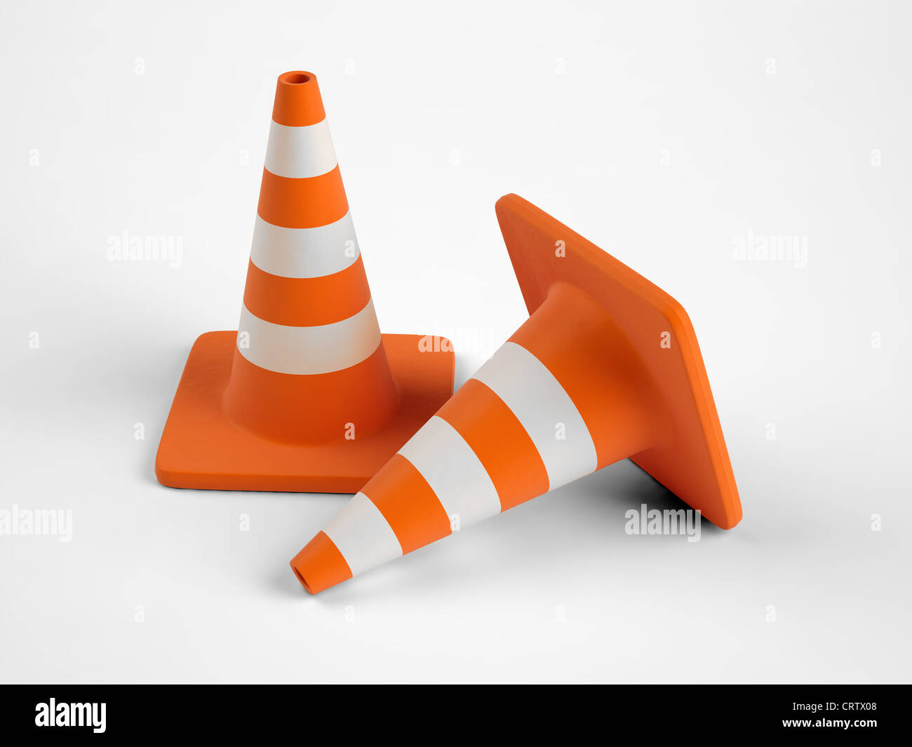 Safety traffic cone Stock Photo