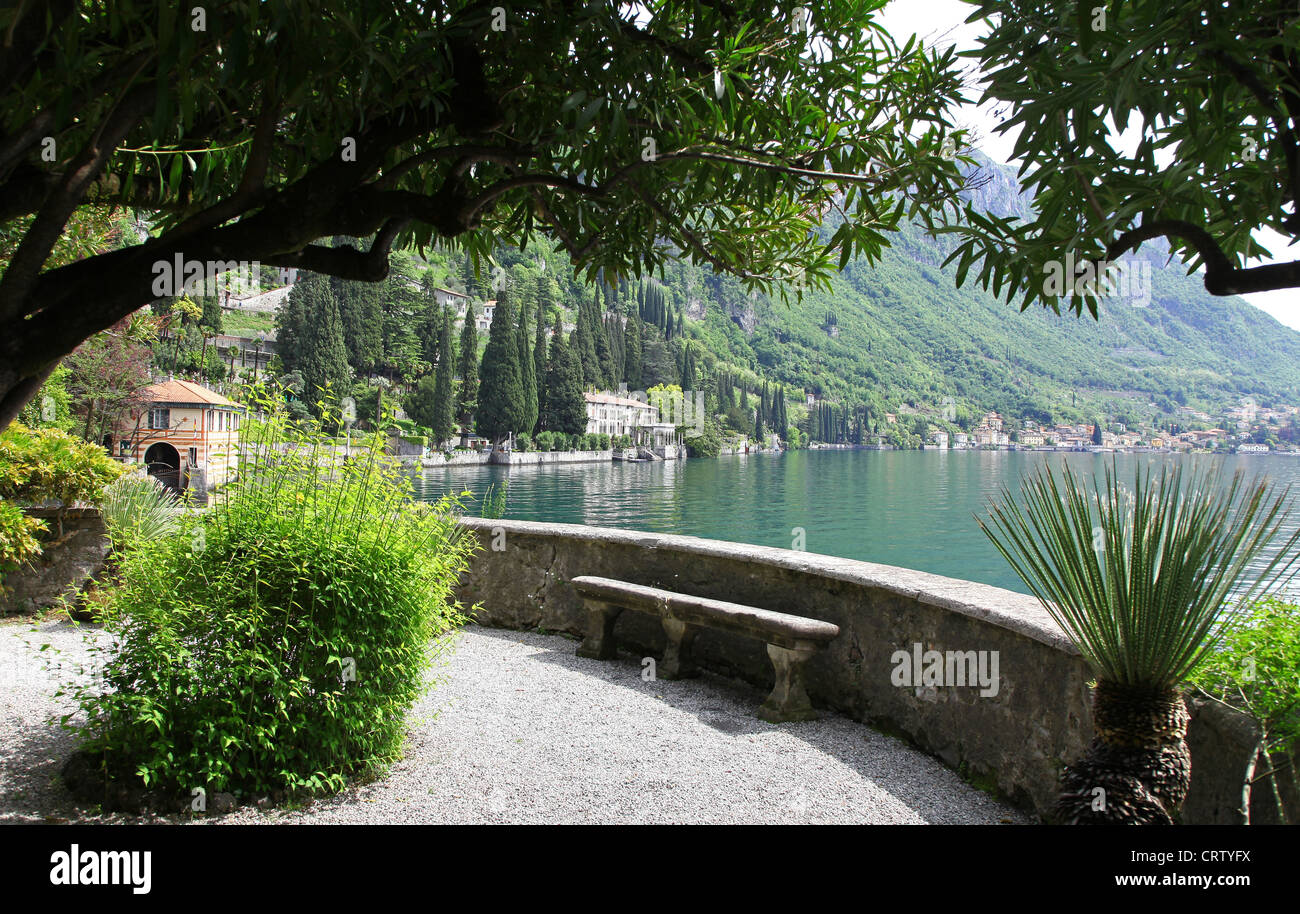 The gardens of Villa Monastero Varenna Lake Como Italy Stock Photo Alamy