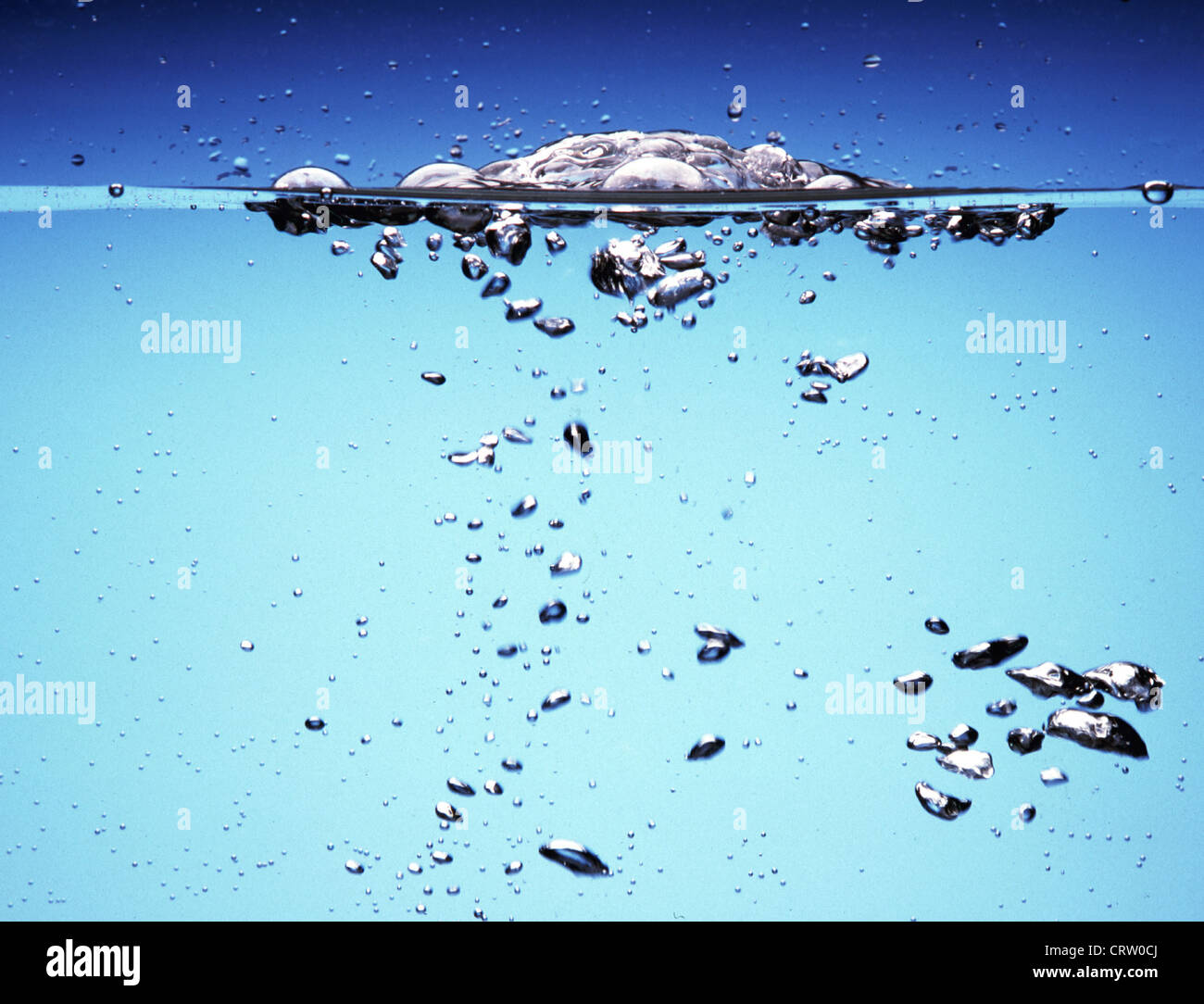 Air bubbles in water Stock Photo Alamy