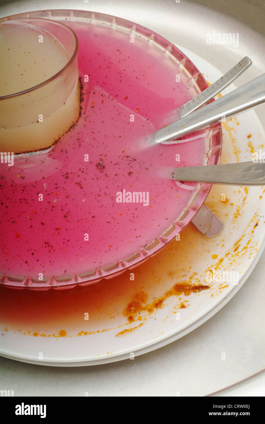 Dishes in Sink Stock Photo - Alamy
