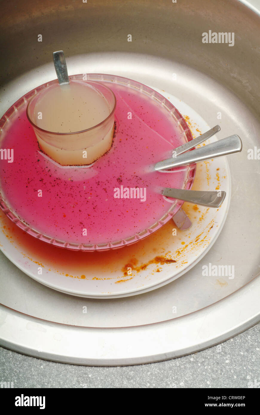 Dishes in Sink Stock Photo - Alamy