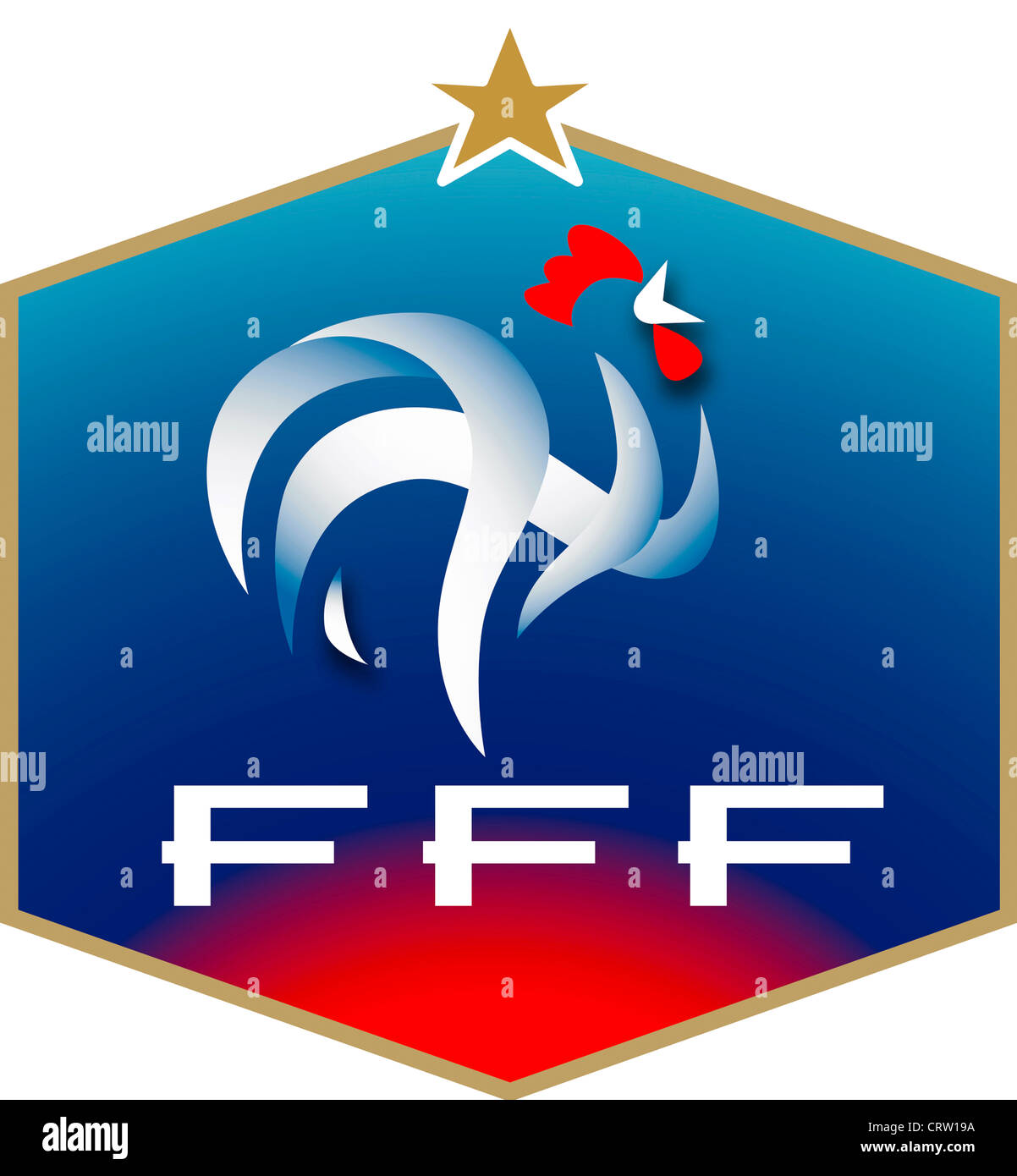 Logo of the French Football Association FFF Federation Francaise de Football  and the National team Stock Photo - Alamy