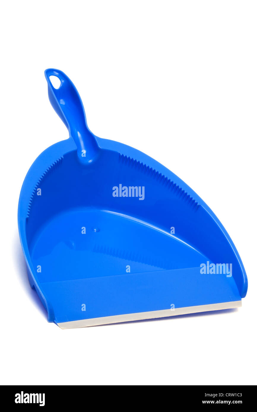 blue plastic dustpan Stock Photo Alamy
