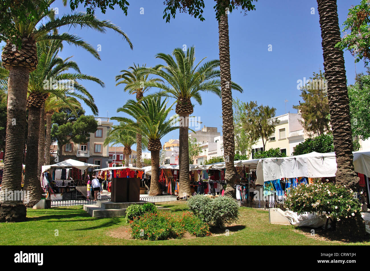 Openair Saturday craft market, Plaza Explanada, Mahon, Menorca
