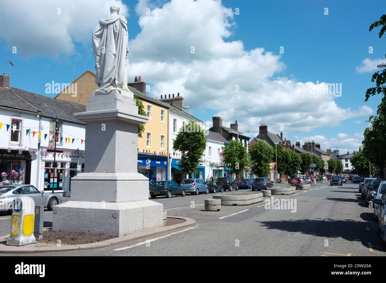 Earl Mayo monument in Cockermouth, Cumbria, UK Stock Photo