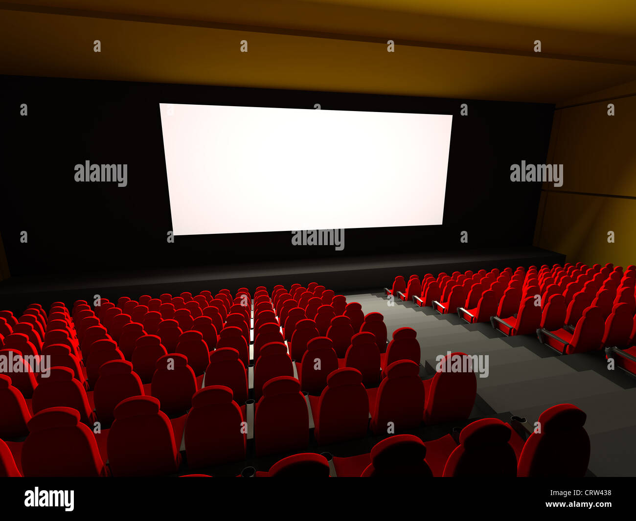 Movie Theater Seats. 3d rendered image Stock Photo Alamy