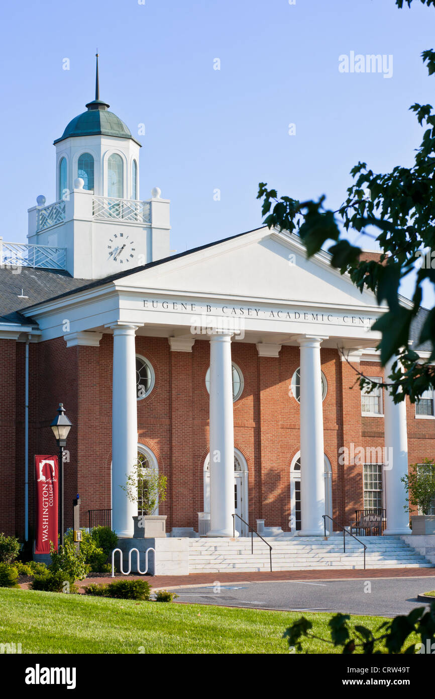 Washington College, Chestertown, Maryland, on Eastern Shore Stock Photo