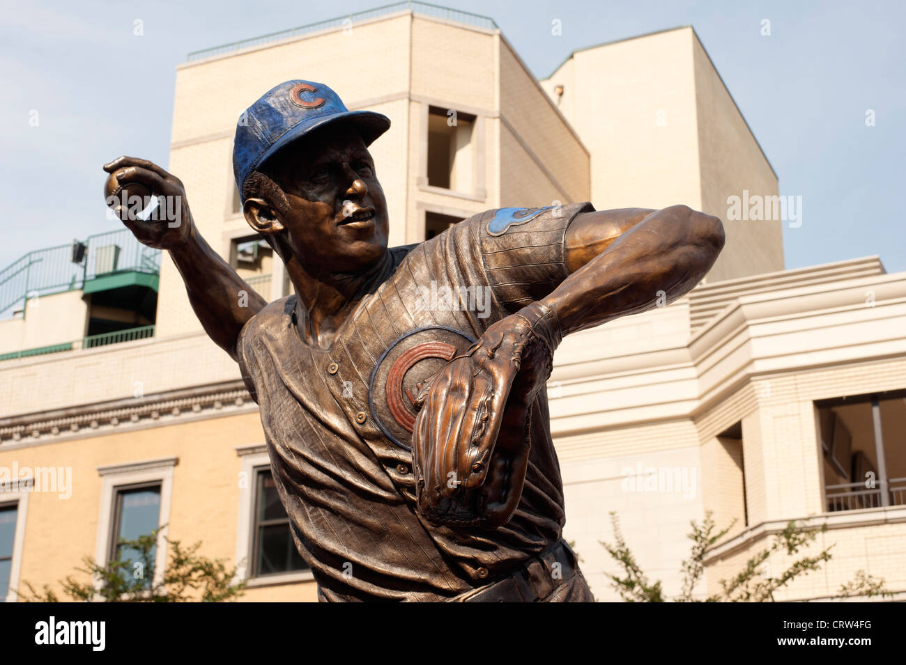Statue of Ron Santo at Wrigley Field, Chicago. DETAILS IN