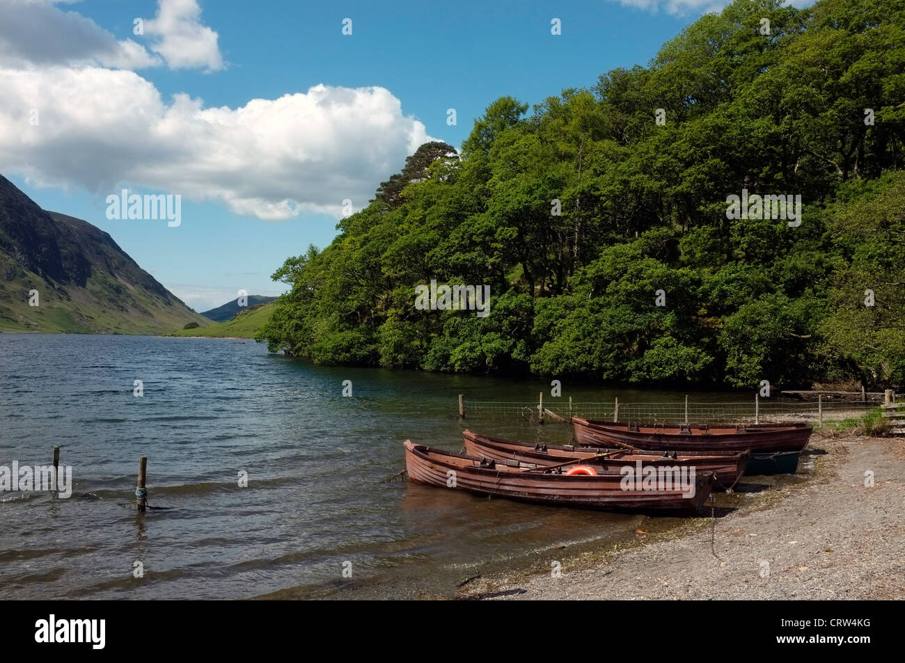 Crummock Water in Cumbria photographed from the Southern end Stock Photo
