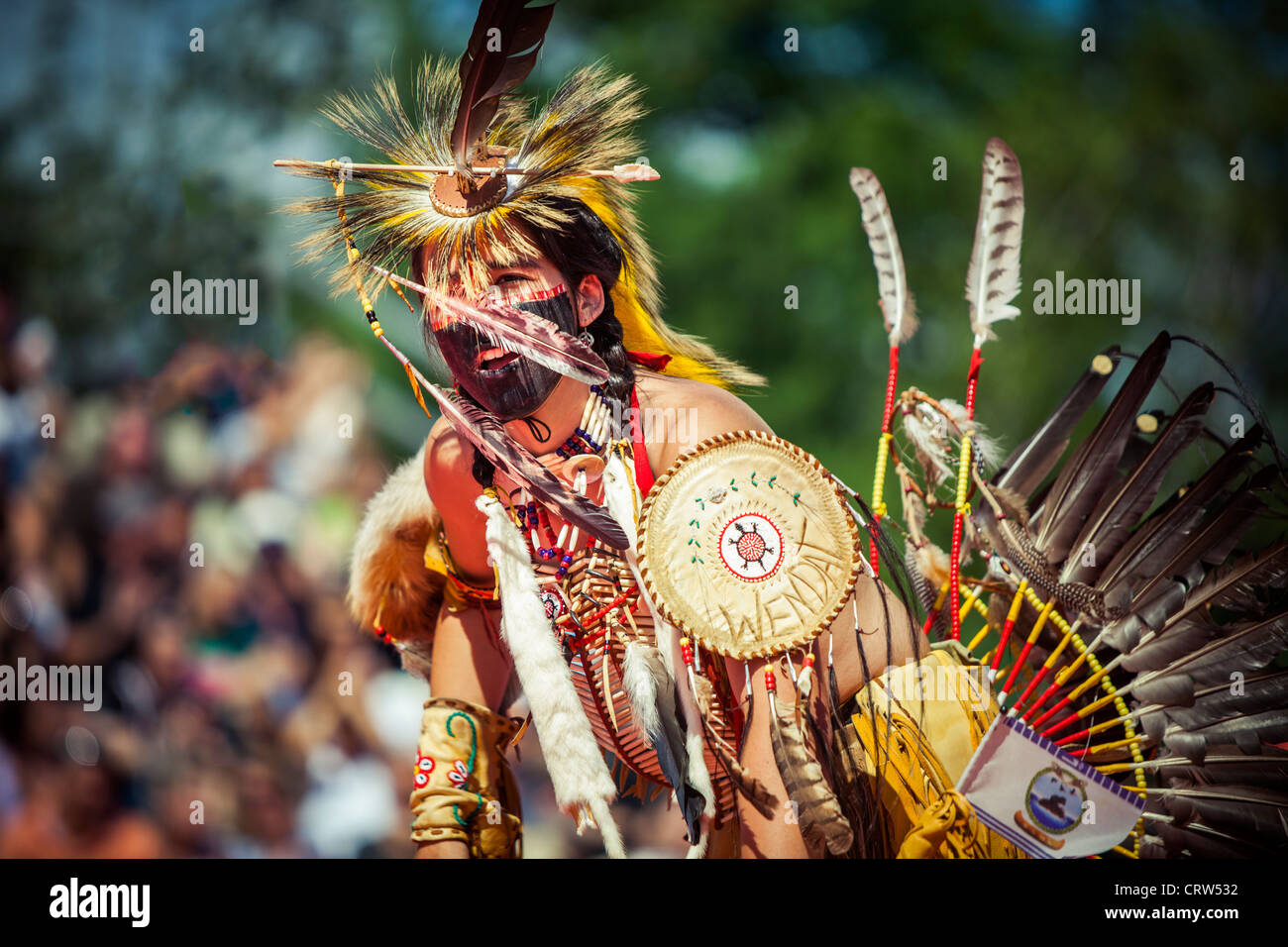 Native American Wendake Pow-Wow event 2012 Stock Photo