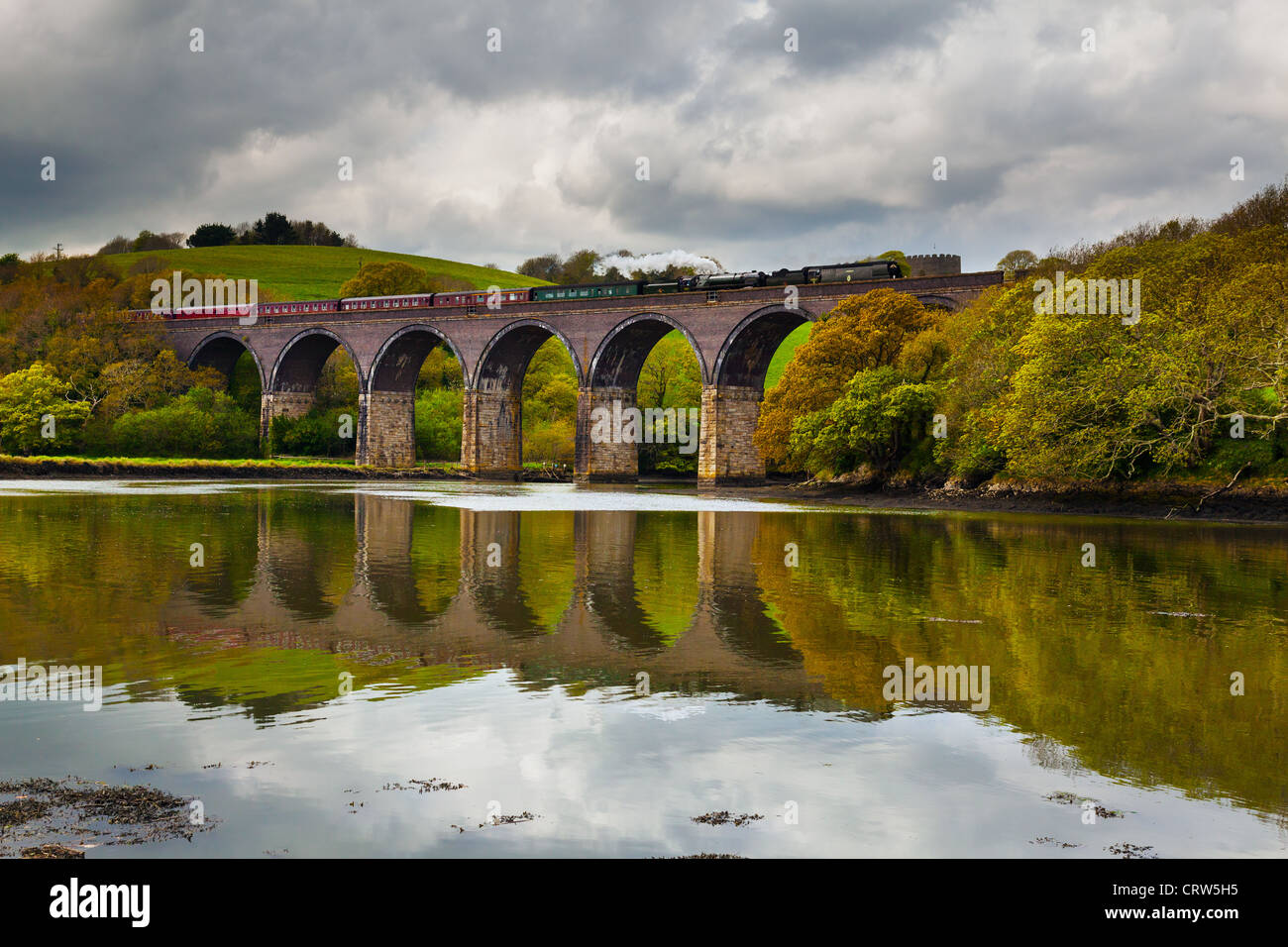 Forder Lake and Forder Viaduct, Saltash, Cornwall Stock Photo Alamy
