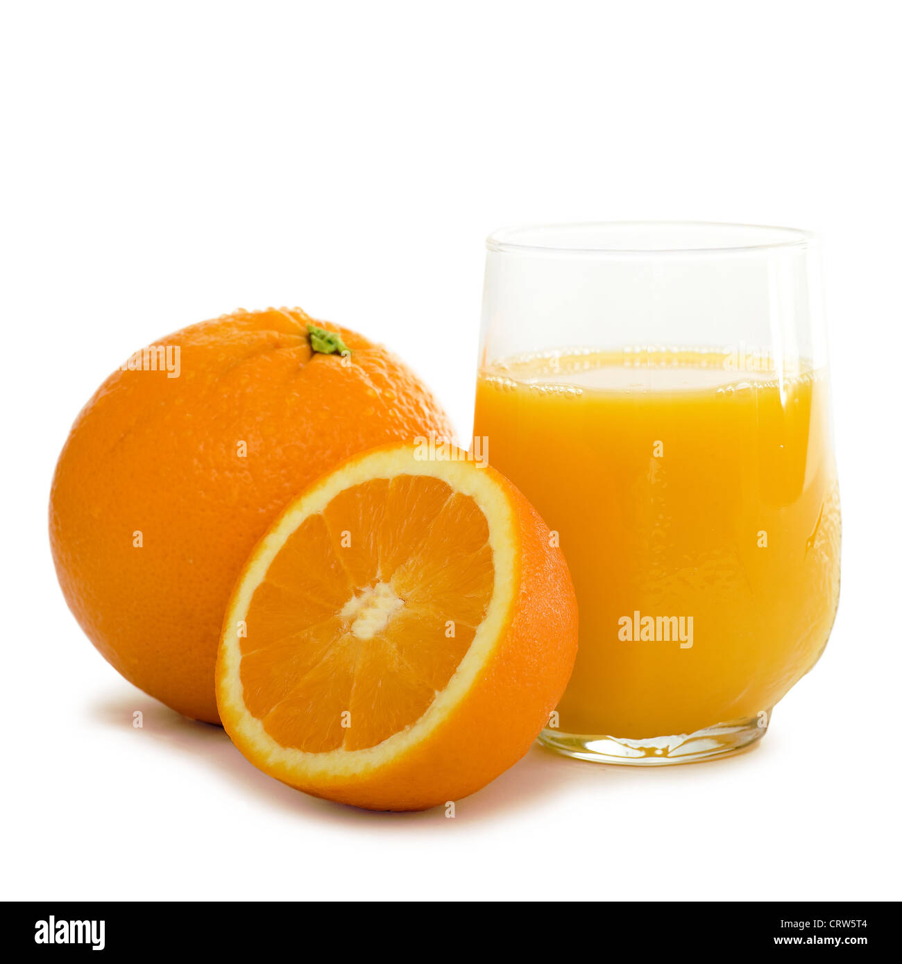 Tall Glass Of Orange Juice for Breakfast Stock Photo Alamy